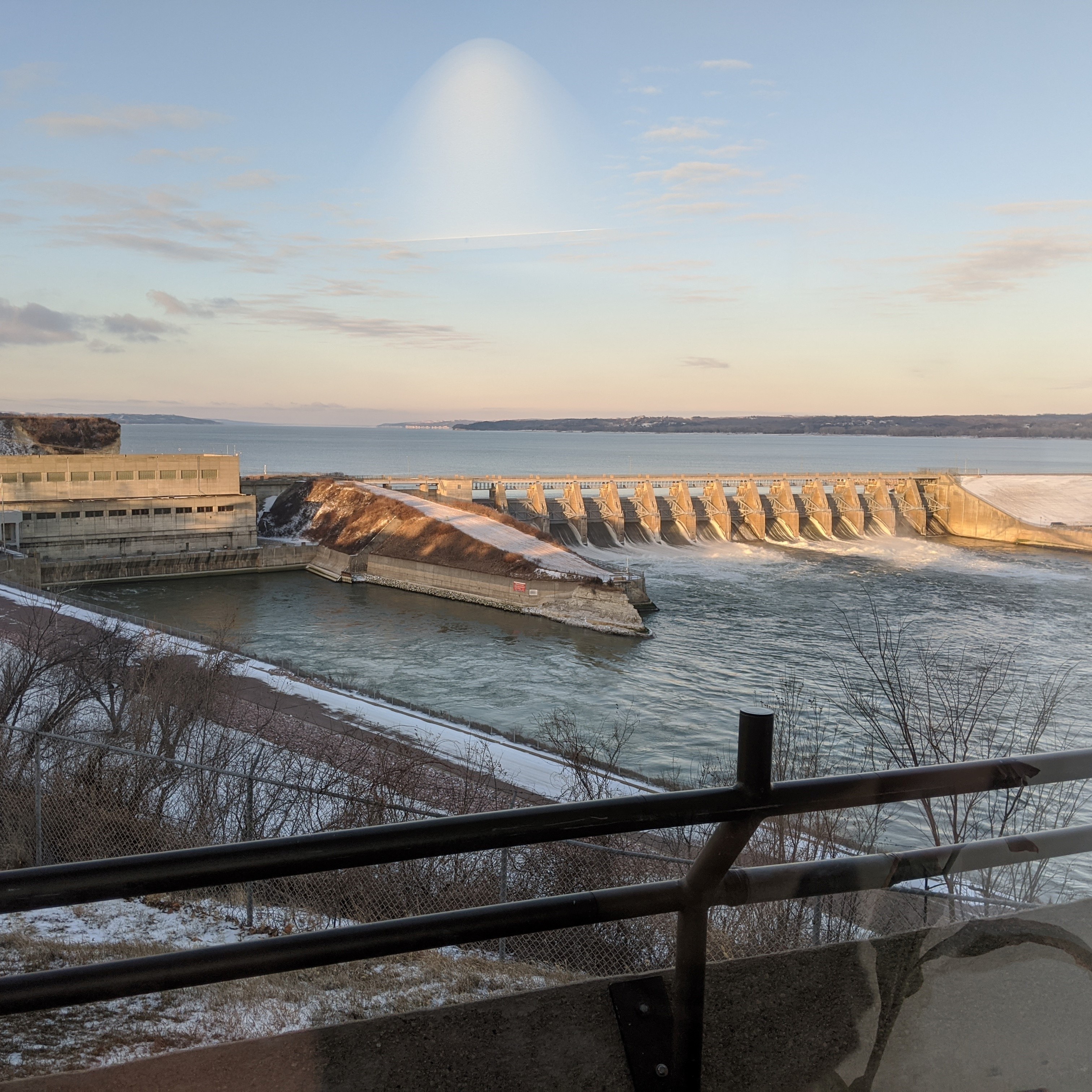 Dam on river