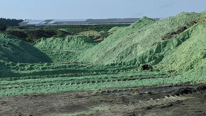 A pesticide pile
