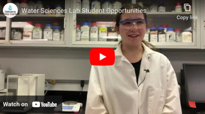 Person standing in laboratory